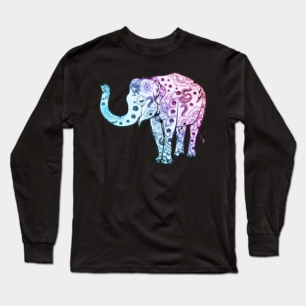 elephant art Long Sleeve T-Shirt by MarkoShirt